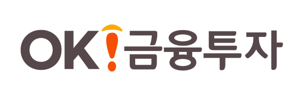 Weißer Hintergrund mit einem schwarzen und orangefarbenen Logo, das das koreanische Wort 'OK' enthält.