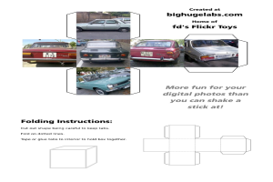 Eine Straße mit Fahrzeugen und Text auf einer Präsentation