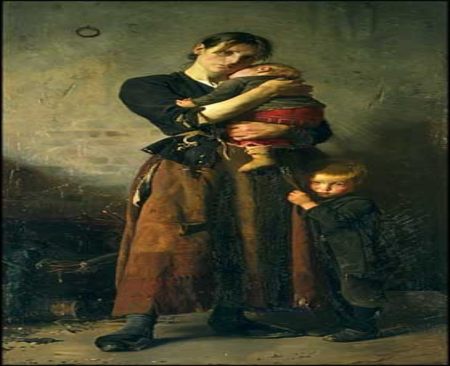 Gem├Ąlde mit dem Titel "Mutter und Kind" von Jean-Honore Fragonard zeigt eine Frau, die ein Baby h├Ąlt, mit einem Kind, das neben ihr steht, und verschiedenen Gegenst├Ąnden, die über eine Wand im Hintergrund verstreut sind.